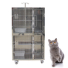 Cages vétérinaires pour animaux de compagnie en acier inoxydable de haute qualité PLVC-006