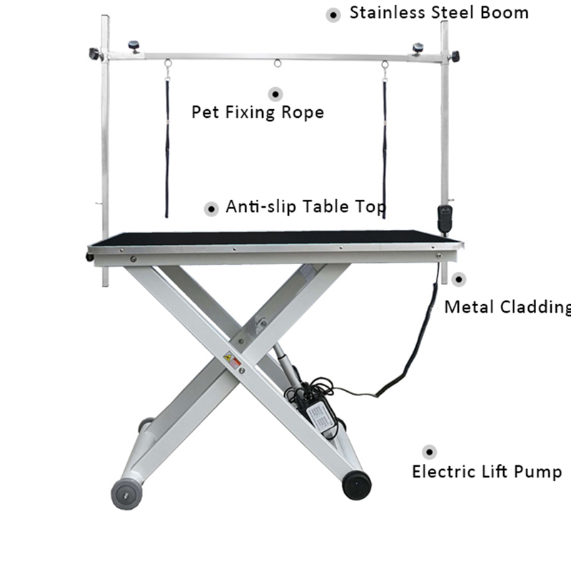 Table de toilettage vétérinaire pour chiens en acier inoxydable N-108