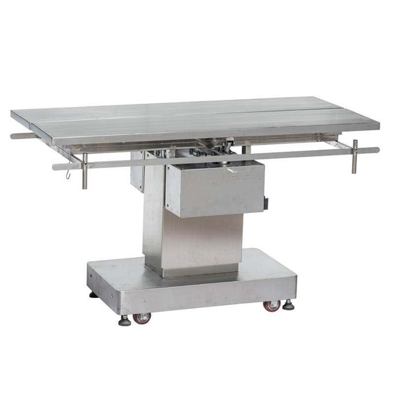 Table chirurgicale vétérinaire en acier inoxydable PLVOT-002