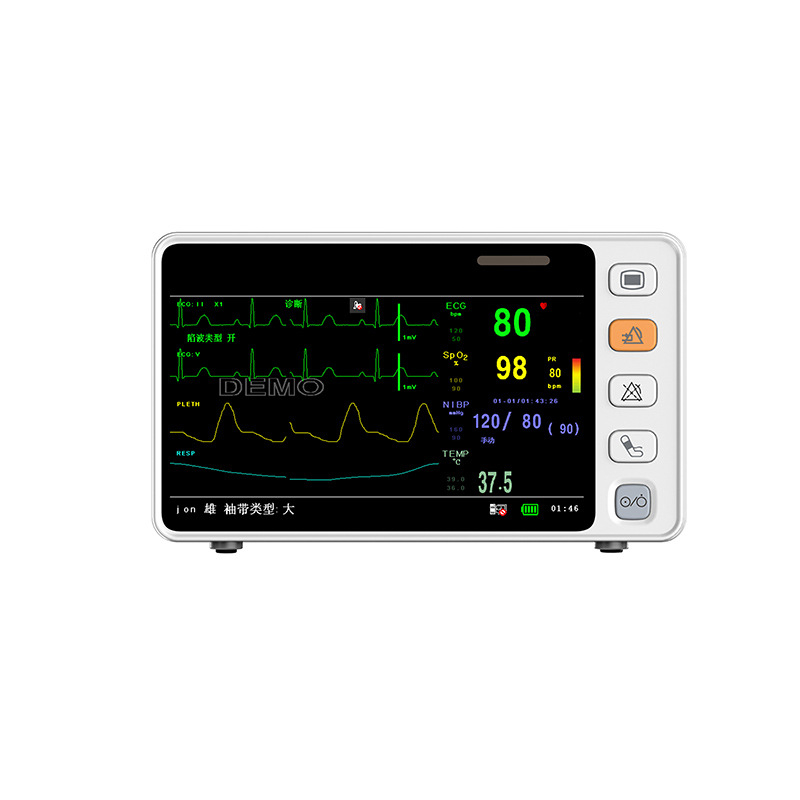 Moniteur multiparamétrique vétérinaire portable à écran tactile de 5 pouces CMS1000VET