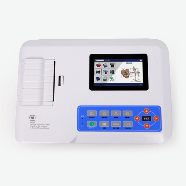 Appareil ECG portable à 3 canaux vétérinaire ECG300G-VET